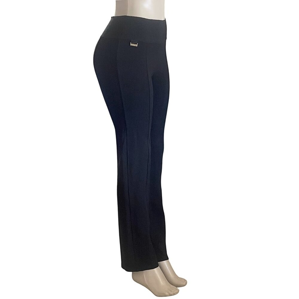 Calvin Klein Wide Elastic Waist Ponte Pull On Power Stretch Leggings Pants S - Picture 4 of 10